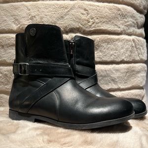 Birkenstock short boots/black leather